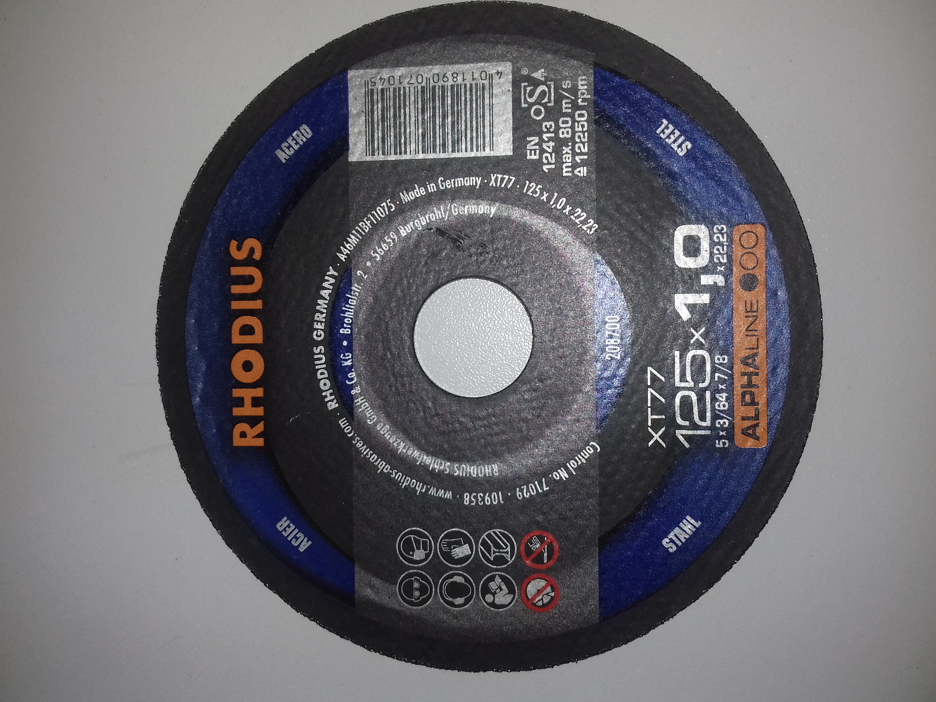 DISC DEBITARE 125*1 RD.208700