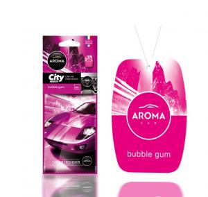 F9 5907718926705 AROMA CAR CITY BUBBLE GUM CARTONAT