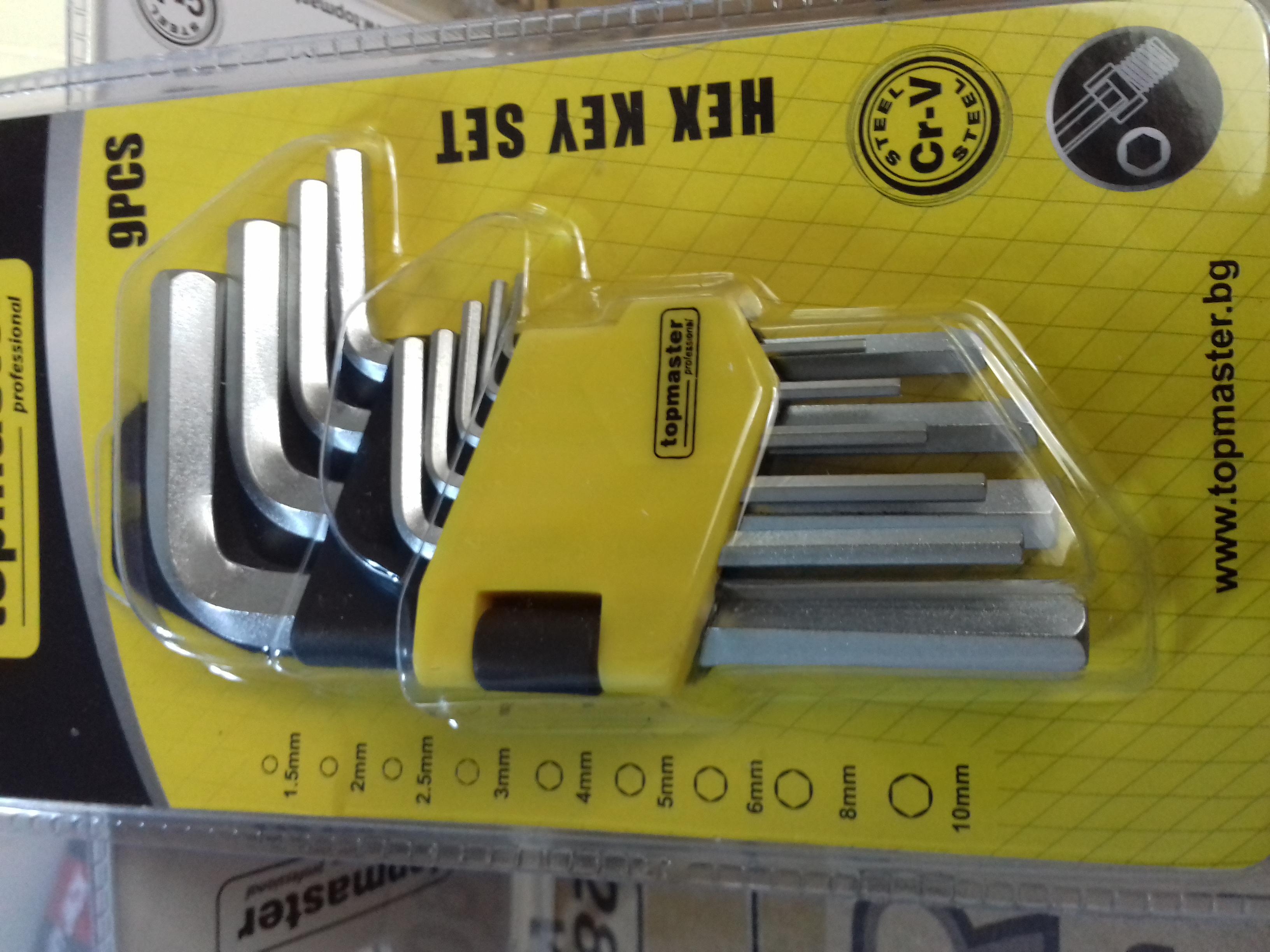 390116 CHEI IMBUS SCURTE L 1.5-10MM SET 9 PCS CR-V TMP