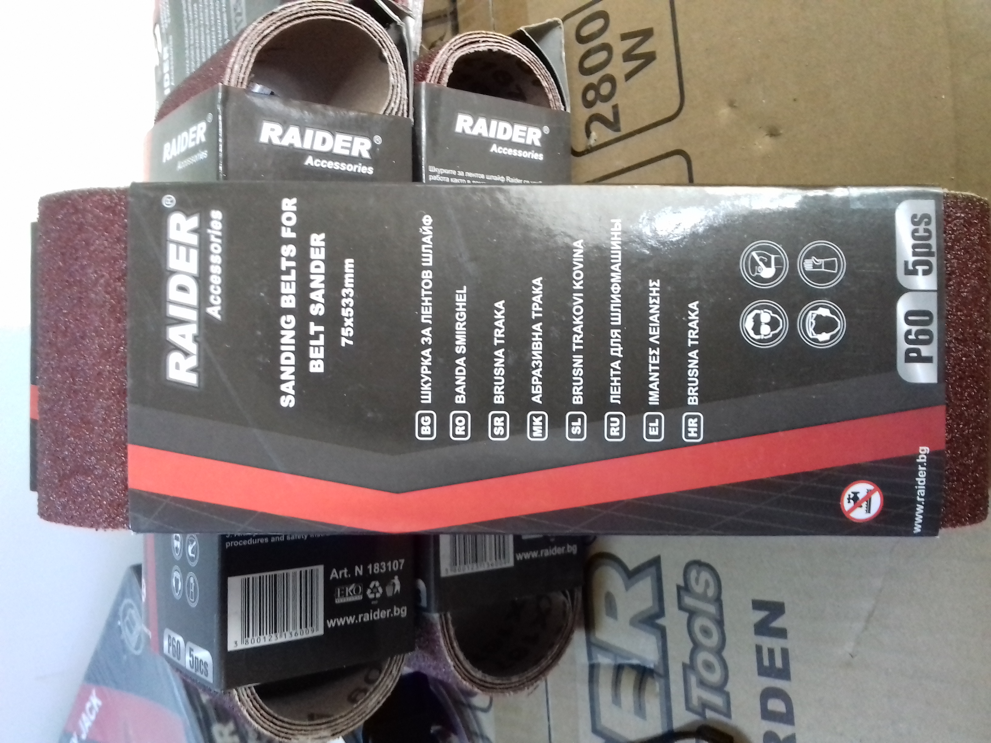 183107 BANDA SMIRGHEL 75*533MM P60 5BUC/SET