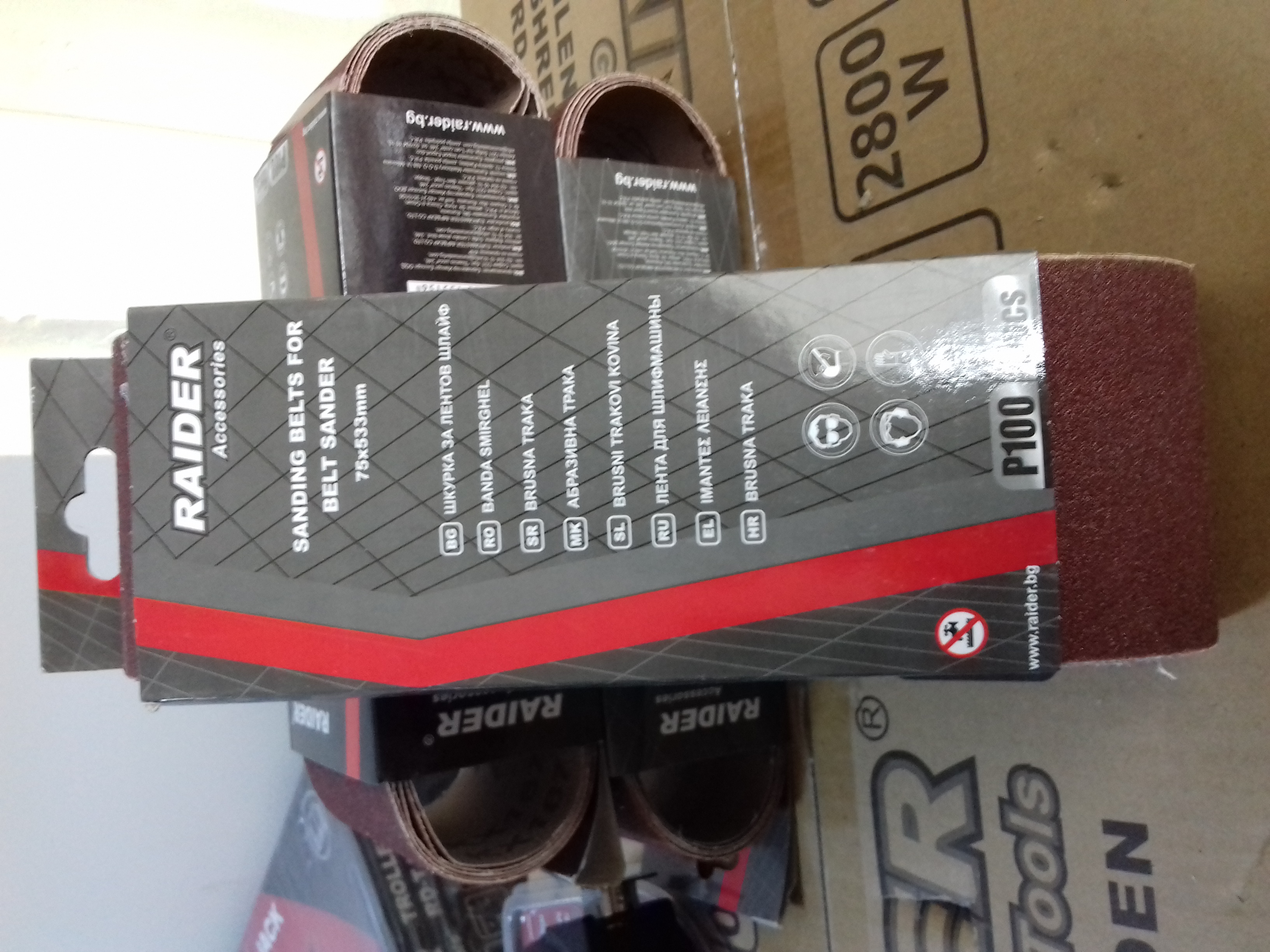 183109 BANDA SMIRGHEL 75*533 P100 5BUC/SET