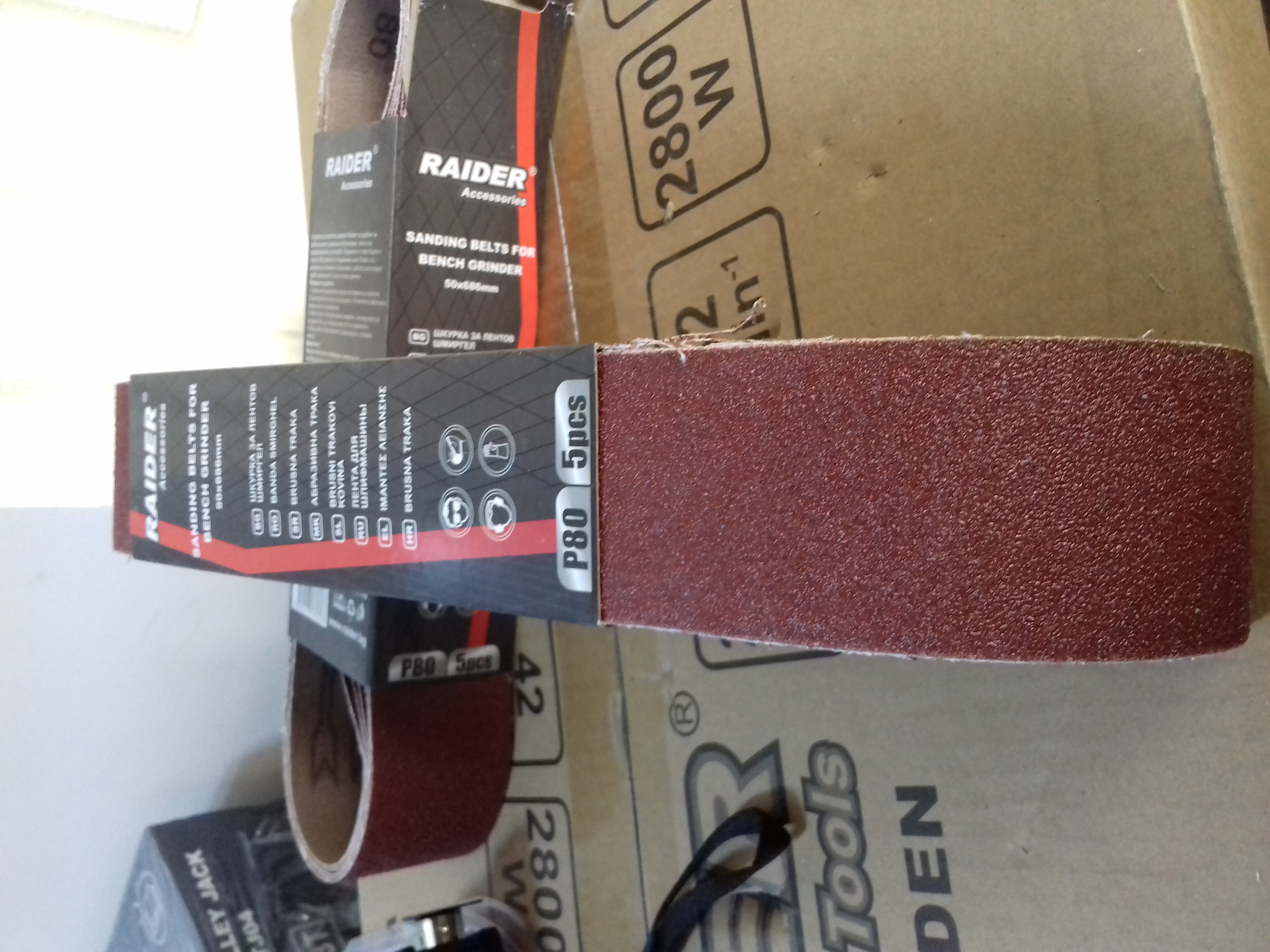 183118 BANDA SMIRGHEL 50*686MM P80 5BUC/SET