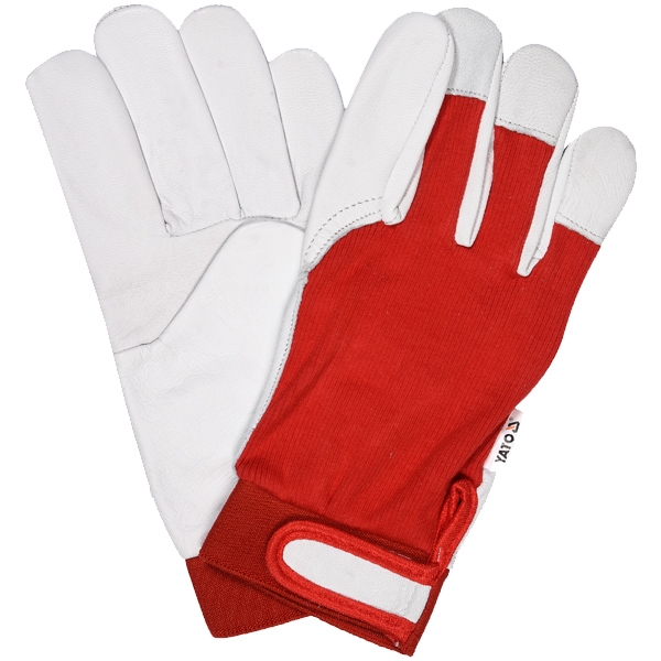 YT-74642 MANUSI PROTECTIE PIELE ROSU NR 10