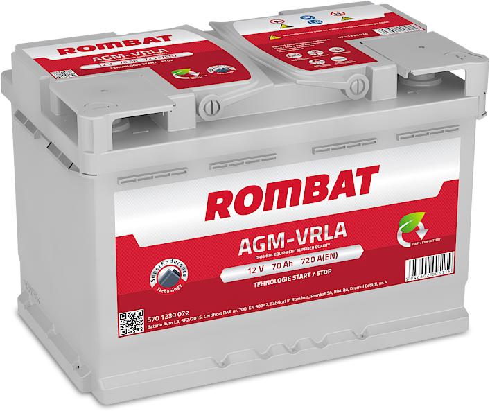 ACUMULATOR START STOP AGM 70AH 760A ECODRY