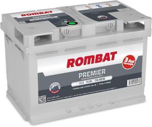 ACUMULATOR ROMBAT 75AH PREMIER 750A 278*175*190