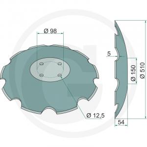 F40 M65400214 TALER DISC CRESTAT CU 4 GAURI 1803200086 KM060174