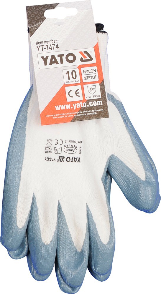 YT-7474 MANUSI PROTECTIE NTR.10 CAUCIUCATE
