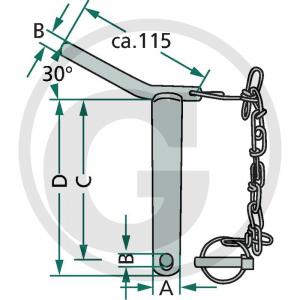 BOLT TIRANT 20012876 FI25*175